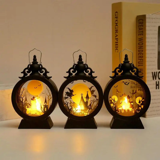 Halloween Lantern Witch Pumpkin