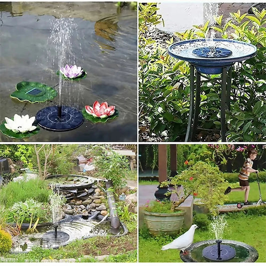 Solar Fountain Pump Pond Decor