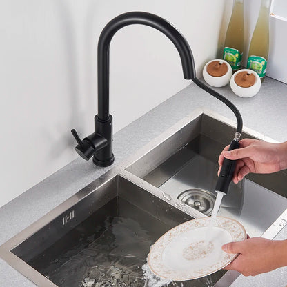 Black Pull Out Sensor Kitchen Faucet