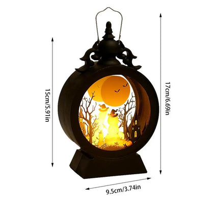 Halloween Lantern Witch Pumpkin