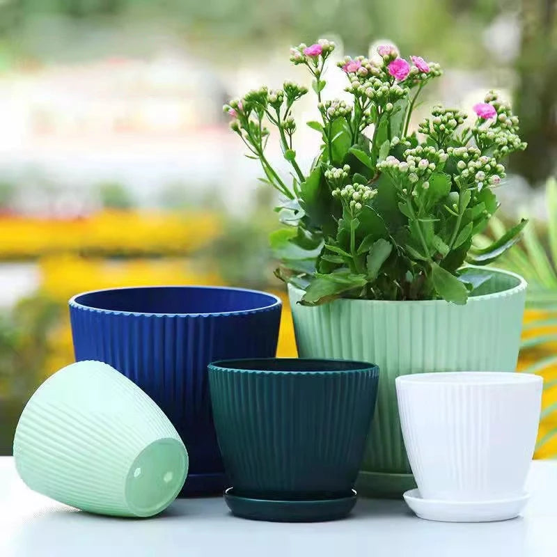 Plastic Planters Round Plant Pots
