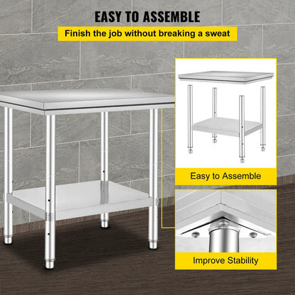 Stainless Steel Kitchen Work Bench