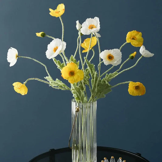 Artificial Flowers Bouquet Poppy Fake Flowers