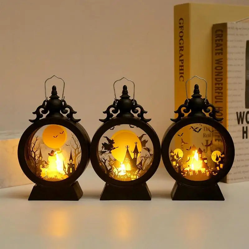 Halloween Lantern Witch Pumpkin