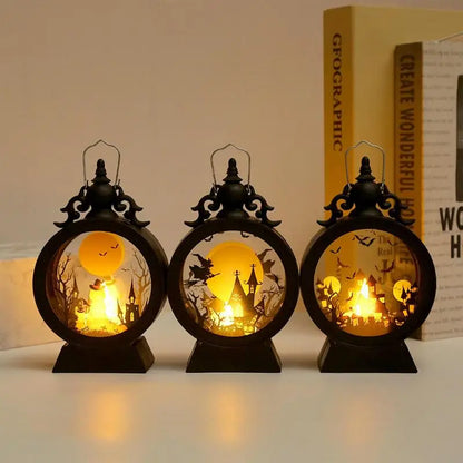 Halloween Lantern Witch Pumpkin