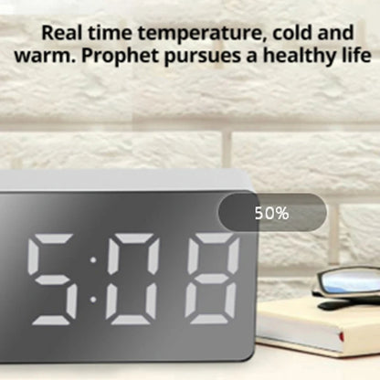 Mirror Table Alarm Clock Home Decor