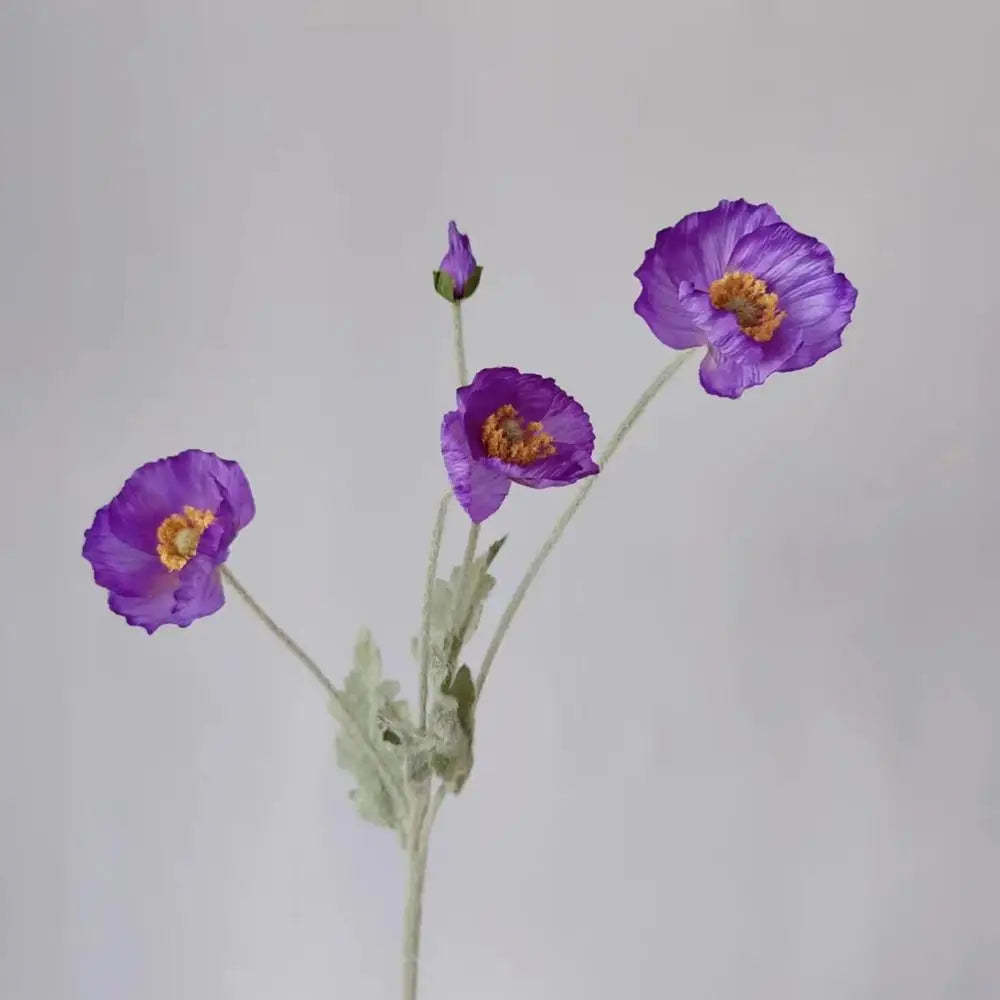 Artificial Flowers Bouquet Poppy Fake Flowers