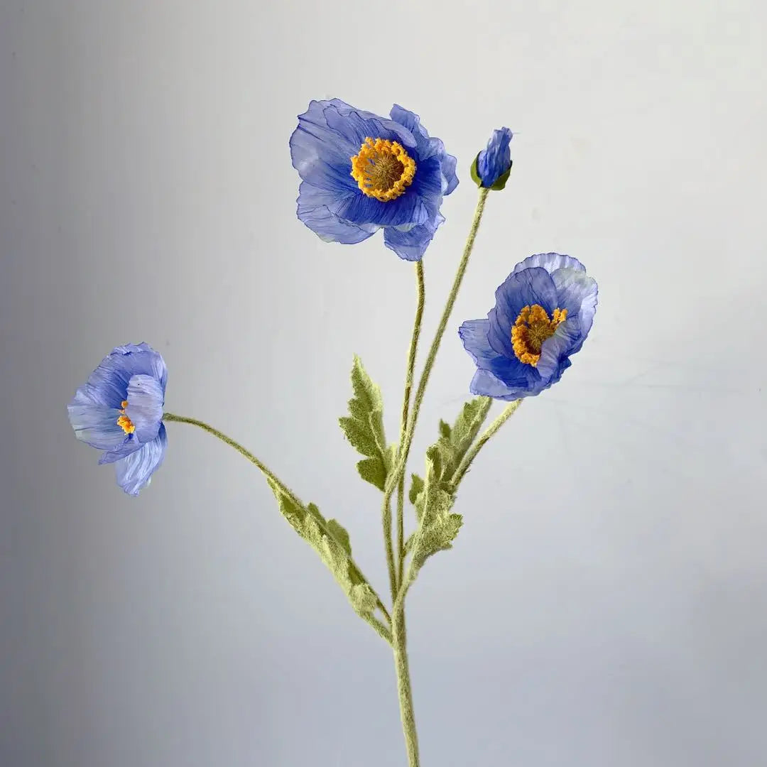 Artificial Flowers Bouquet Poppy Fake Flowers