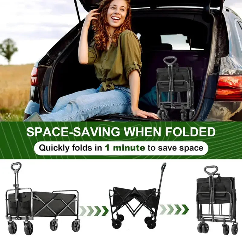 Heavy Duty Foldable Utility Garden Wagon