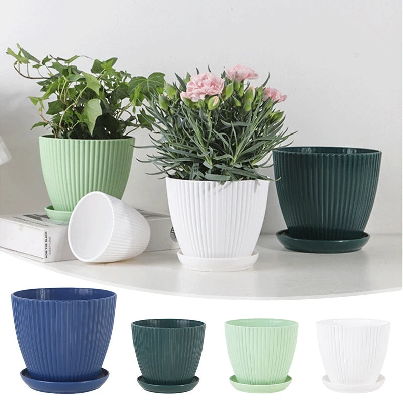 Plastic Planters Round Plant Pots