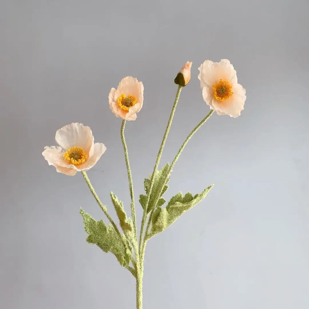 Artificial Flowers Bouquet Poppy Fake Flowers
