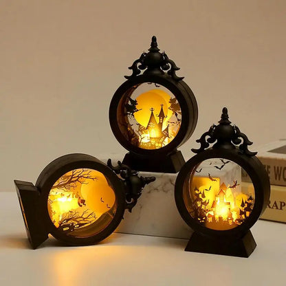 Halloween Lantern Witch Pumpkin