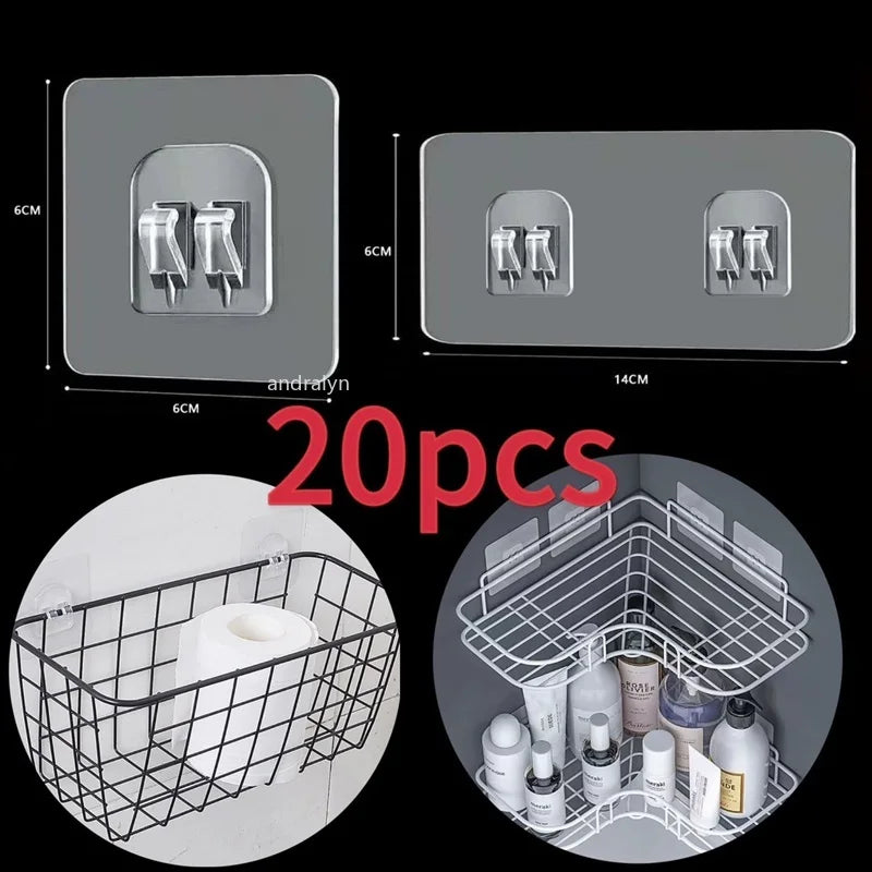 Transparent Home Acrylic Strong  Hooks