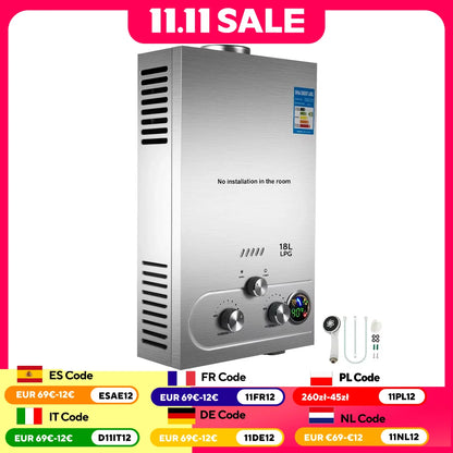Propane Gas Tankless Water Heater