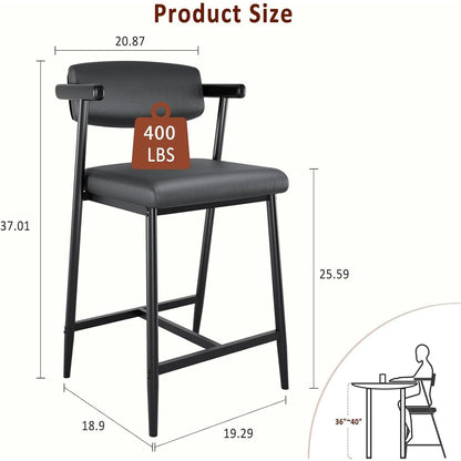 2PCS Modern Bar Stools
