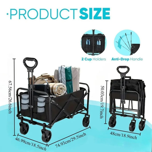 Heavy Duty Foldable Utility Garden Wagon