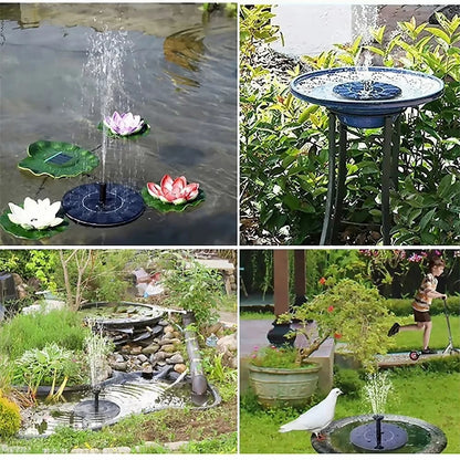 Solar Fountain Pump Pond Decor