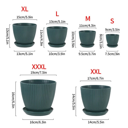 Plastic Planters Round Plant Pots