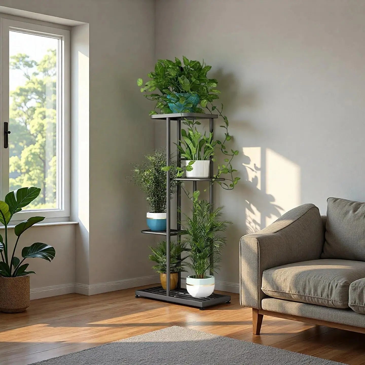 4-Tier Metal Plant Stand