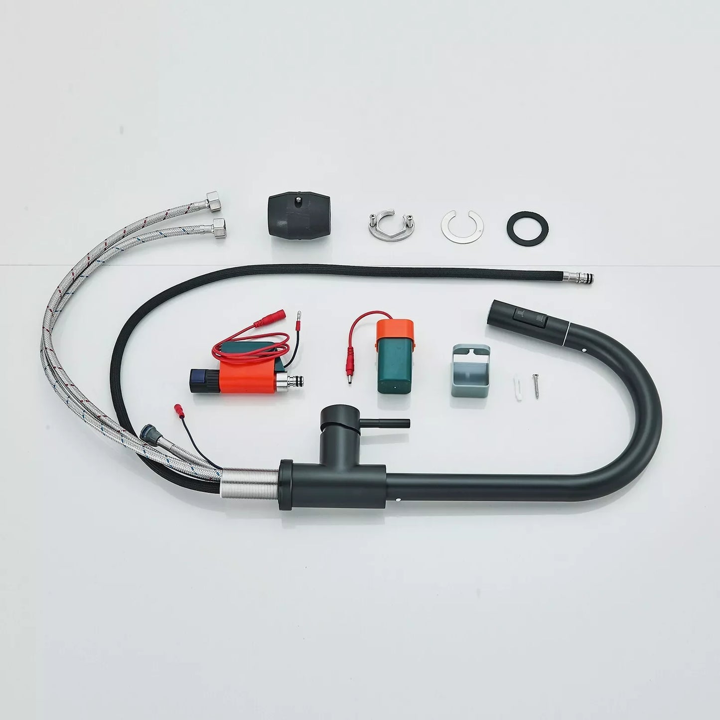 Black Pull Out Sensor Kitchen Faucet