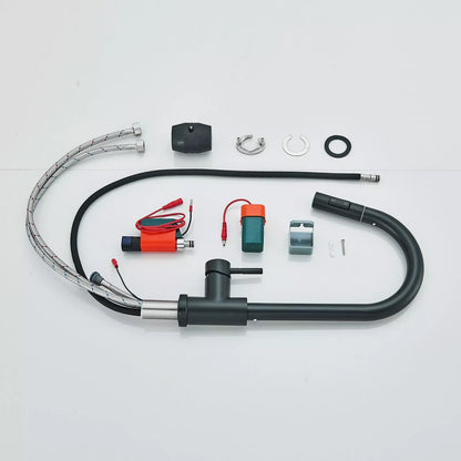 Black Pull Out Sensor Kitchen Faucet
