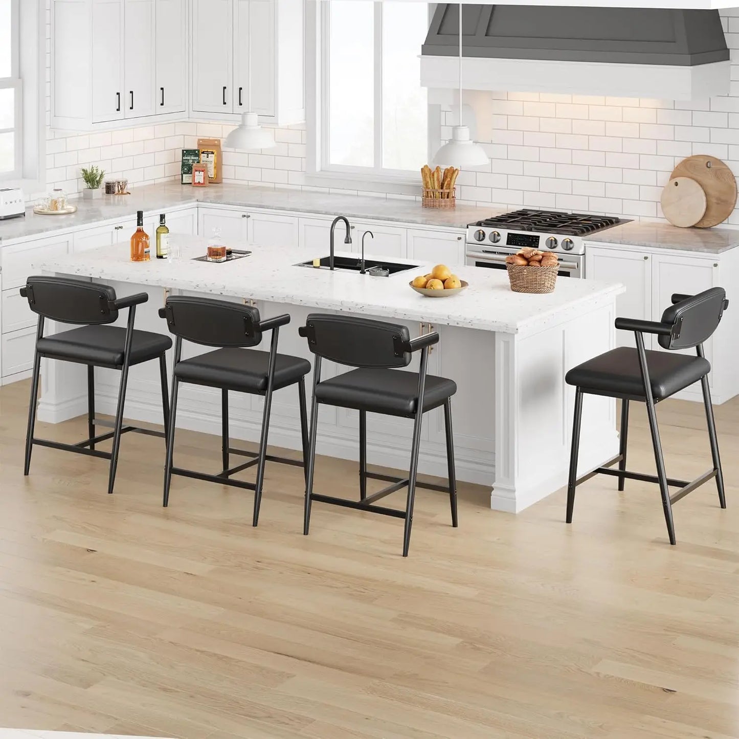 2PCS Modern Bar Stools