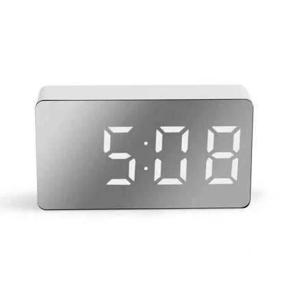 Mirror Table Alarm Clock Home Decor