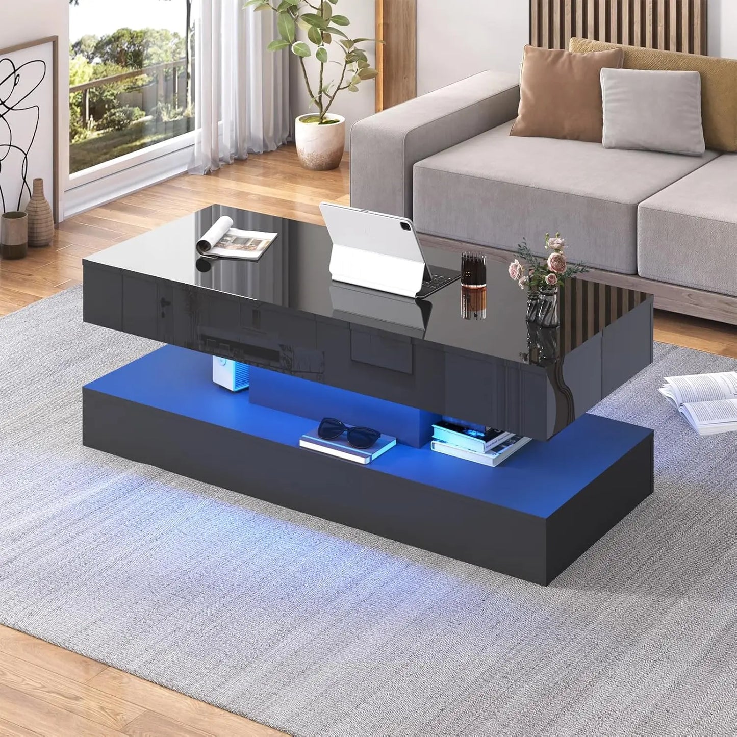 Coffee Table With LED lights