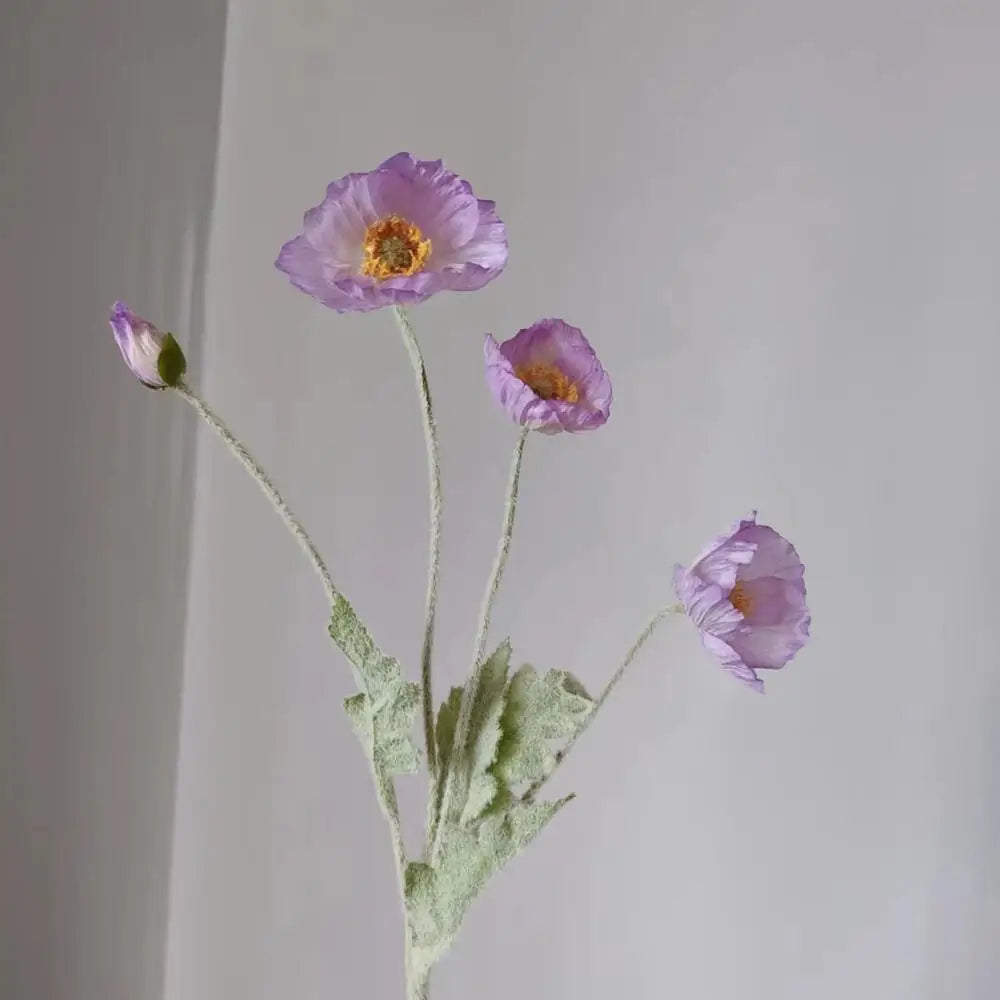 Artificial Flowers Bouquet Poppy Fake Flowers