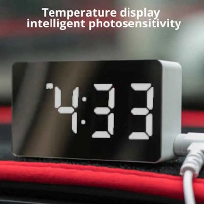 Mirror Table Alarm Clock Home Decor