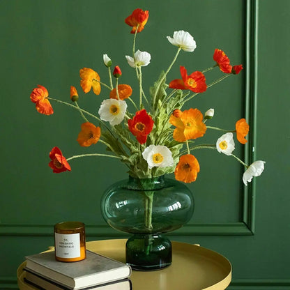 Artificial Flowers Bouquet Poppy Fake Flowers
