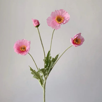 Artificial Flowers Bouquet Poppy Fake Flowers