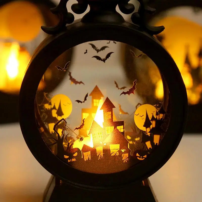 Halloween Lantern Witch Pumpkin