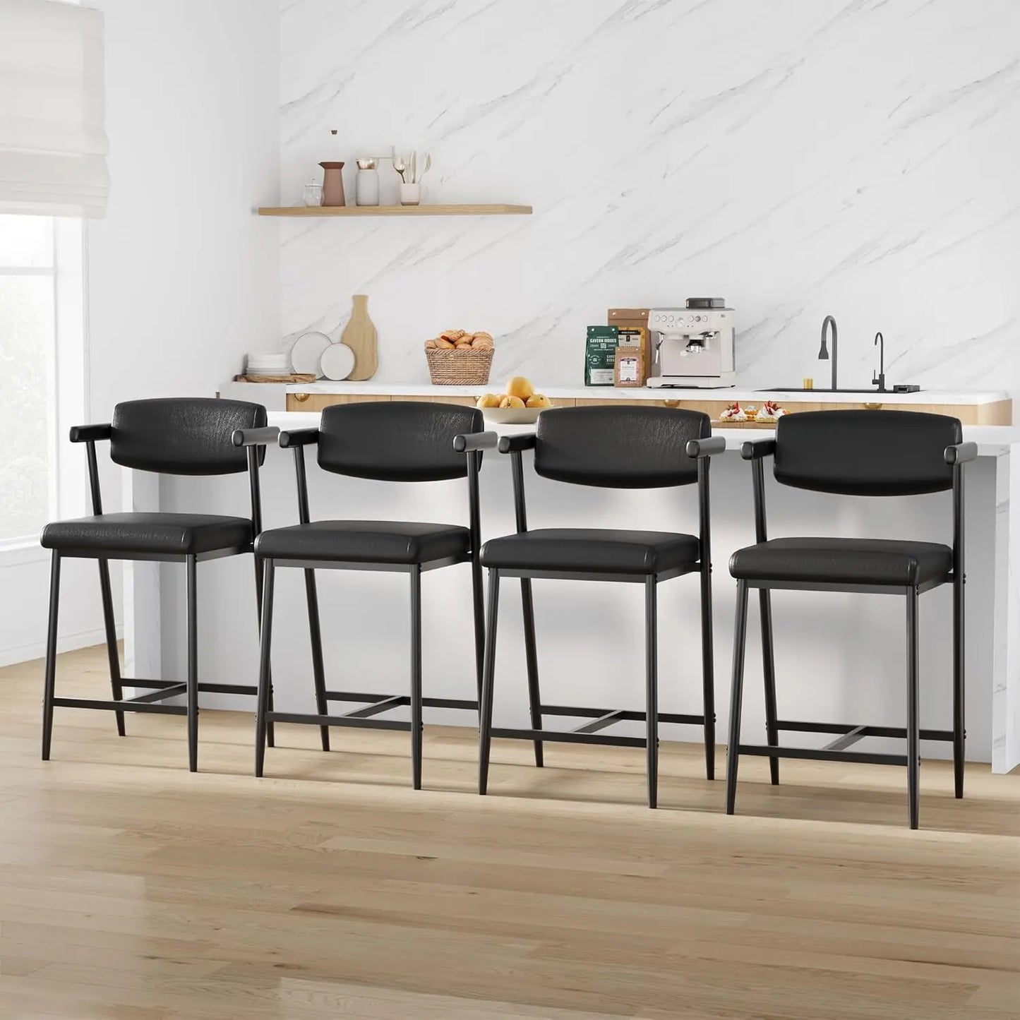 2PCS Modern Bar Stools