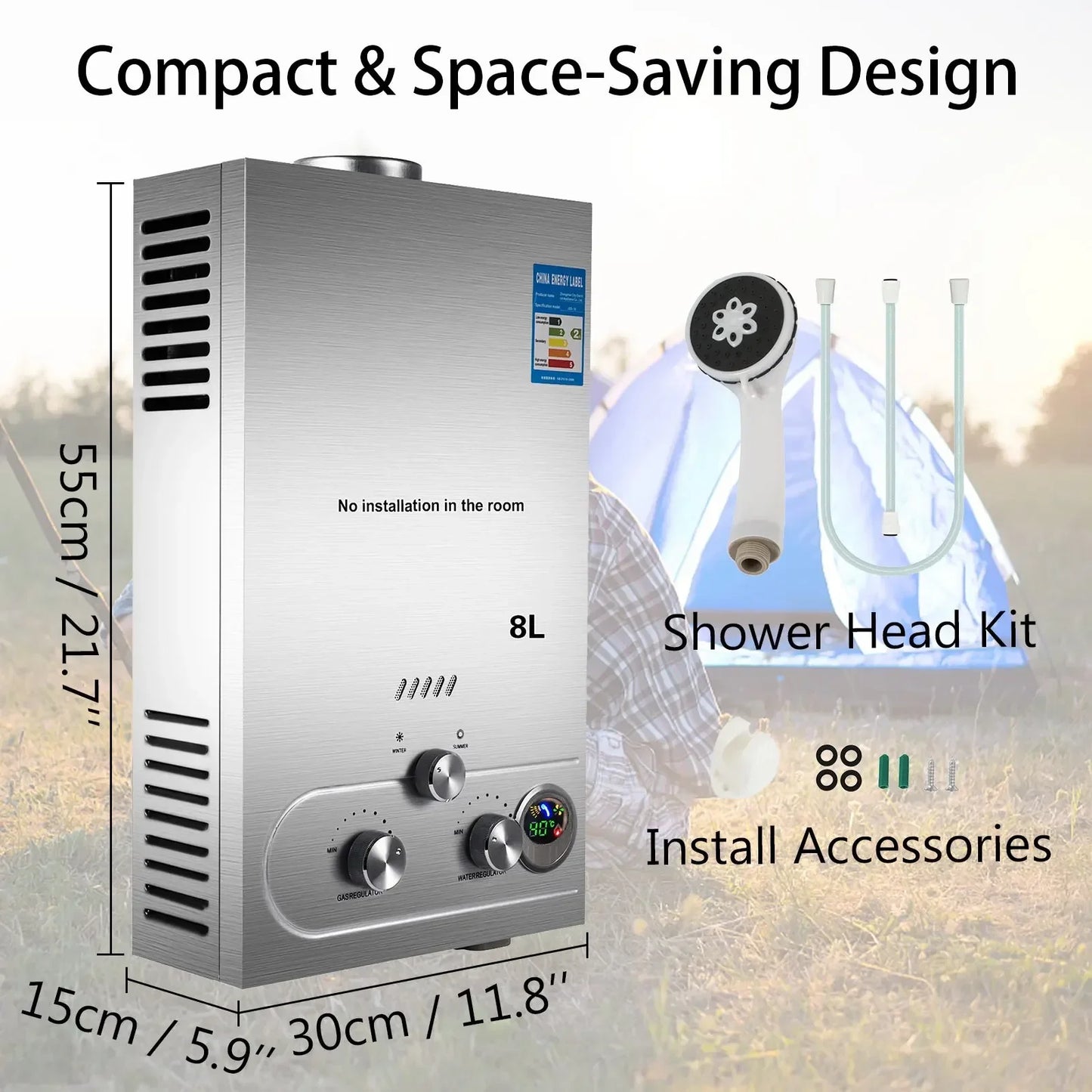 Propane Gas Tankless Water Heater