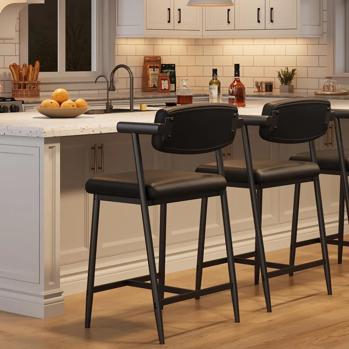 2PCS Modern Bar Stools