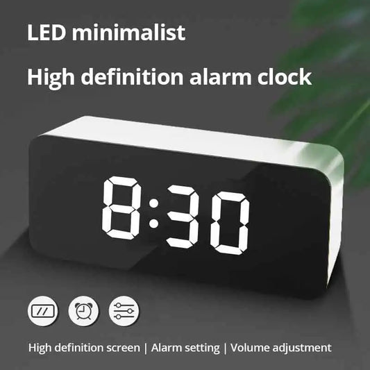 Mirror Table Alarm Clock Home Decor