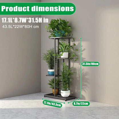 4-Tier Metal Plant Stand