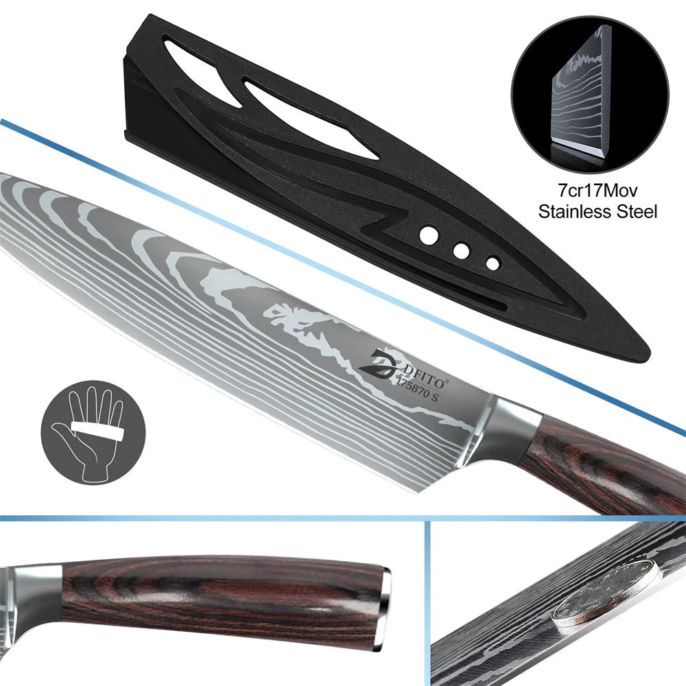 Knife Damascus Stainless Steel