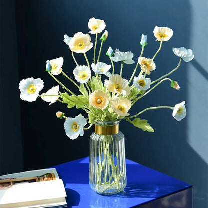 Artificial Flowers Bouquet Poppy Fake Flowers