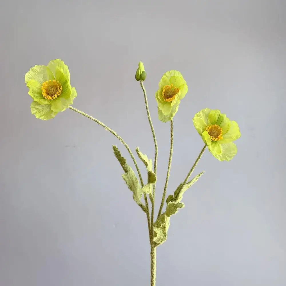 Artificial Flowers Bouquet Poppy Fake Flowers