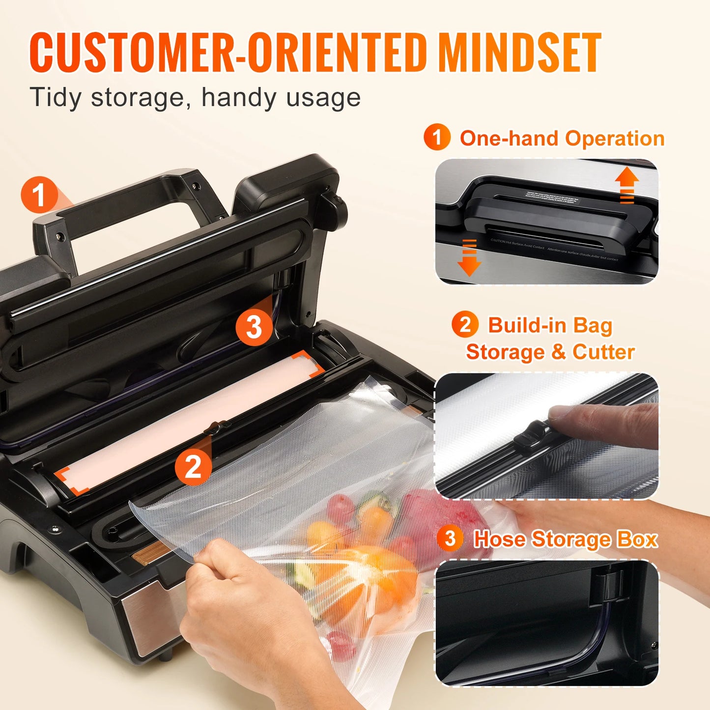 Vacuum Sealer Food Packaging Machine