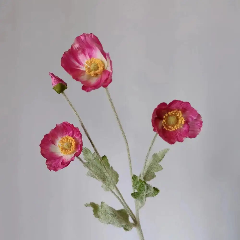 Artificial Flowers Bouquet Poppy Fake Flowers