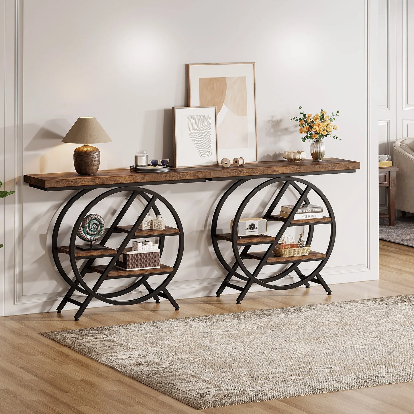 Entryway Table With Thickened Tabletop