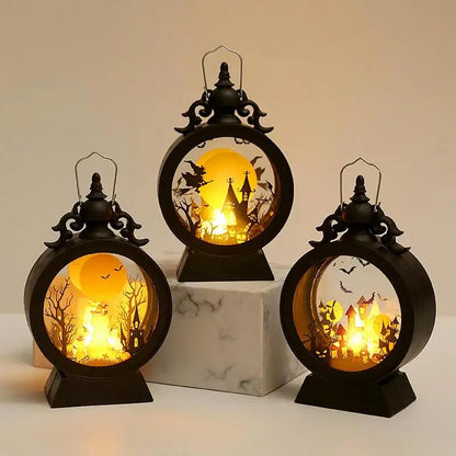 Halloween Lantern Witch Pumpkin