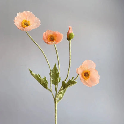 Artificial Flowers Bouquet Poppy Fake Flowers