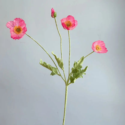 Artificial Flowers Bouquet Poppy Fake Flowers